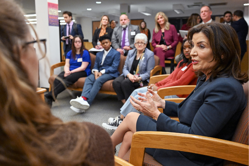 Governor Hochul with students