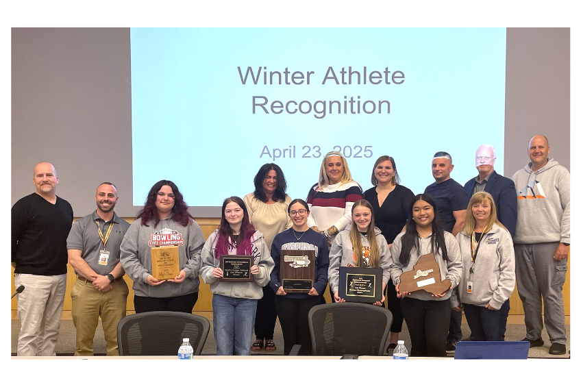 Winter sports athletes recognized by BOE