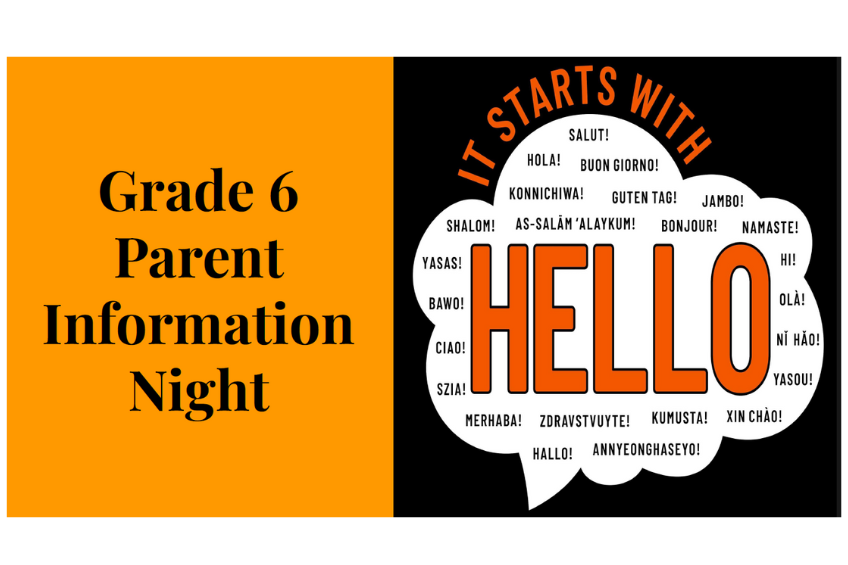 Grade 6 Orientation