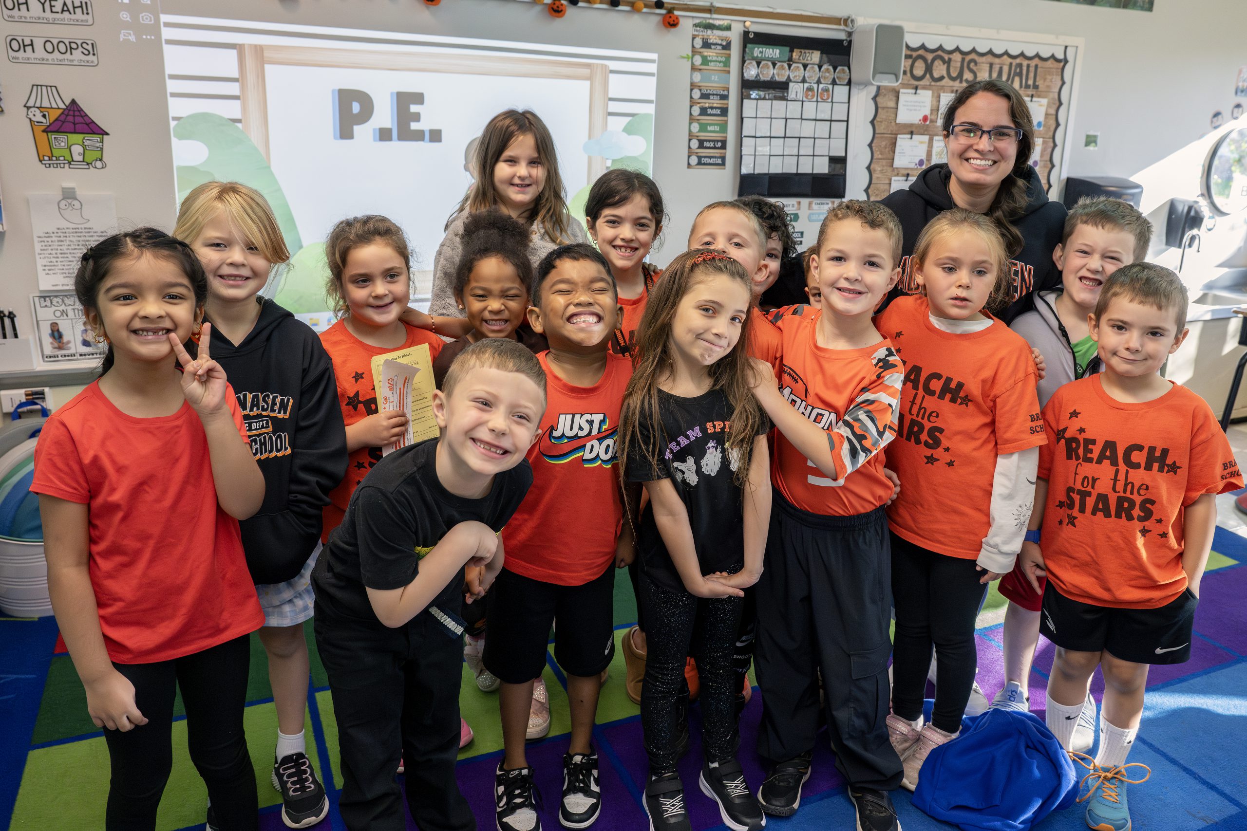 Bradt students standing for a group photo