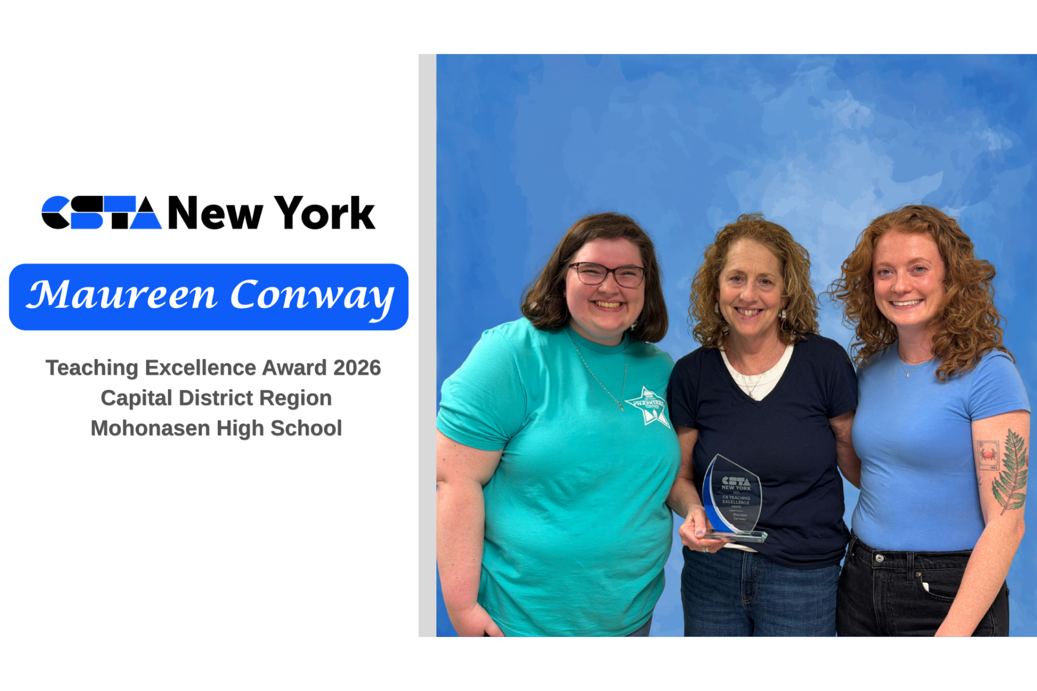 Maureen Conway receives Computer Science Teaching Excellence Award
